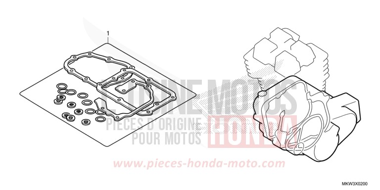 TROUSSE DE JOINT B von NC750X DCT MAT BALLISTIC BLACK METALLIC (NHA86) von 2021